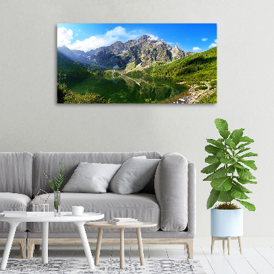 Foto obraz na płótnie Morskie oko Tatry