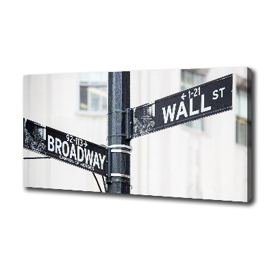 Foto obraz na płótnie Wall street znak