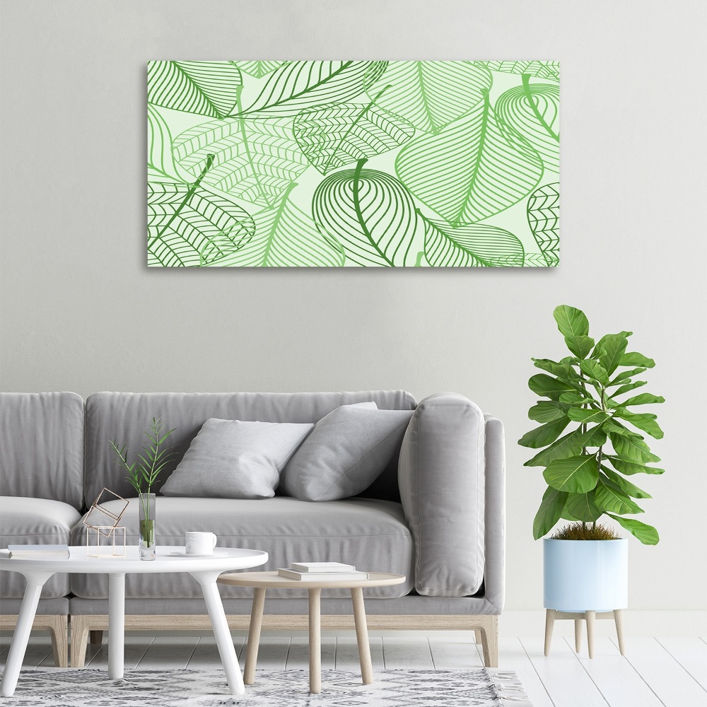 Foto obraz canvas Liście wzór