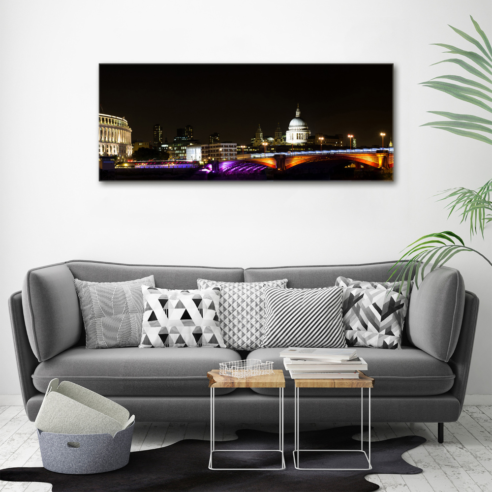 Foto obraz canvas Most nocą