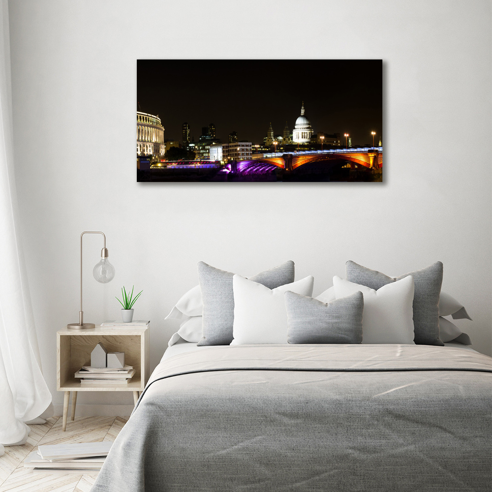Foto obraz canvas Most nocą
