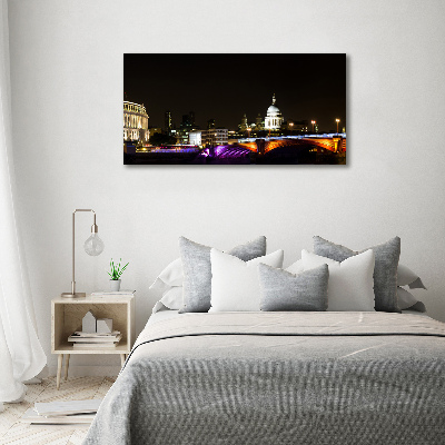 Foto obraz canvas Most nocą