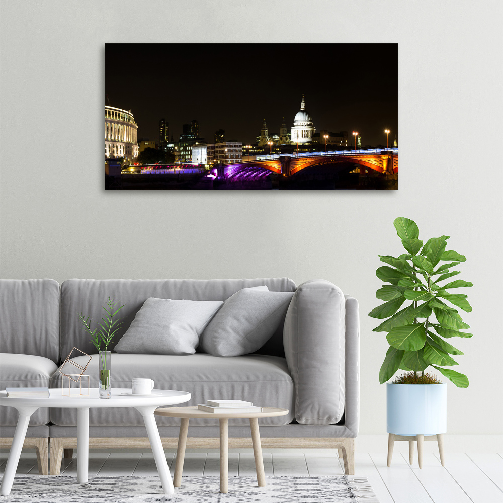 Foto obraz canvas Most nocą