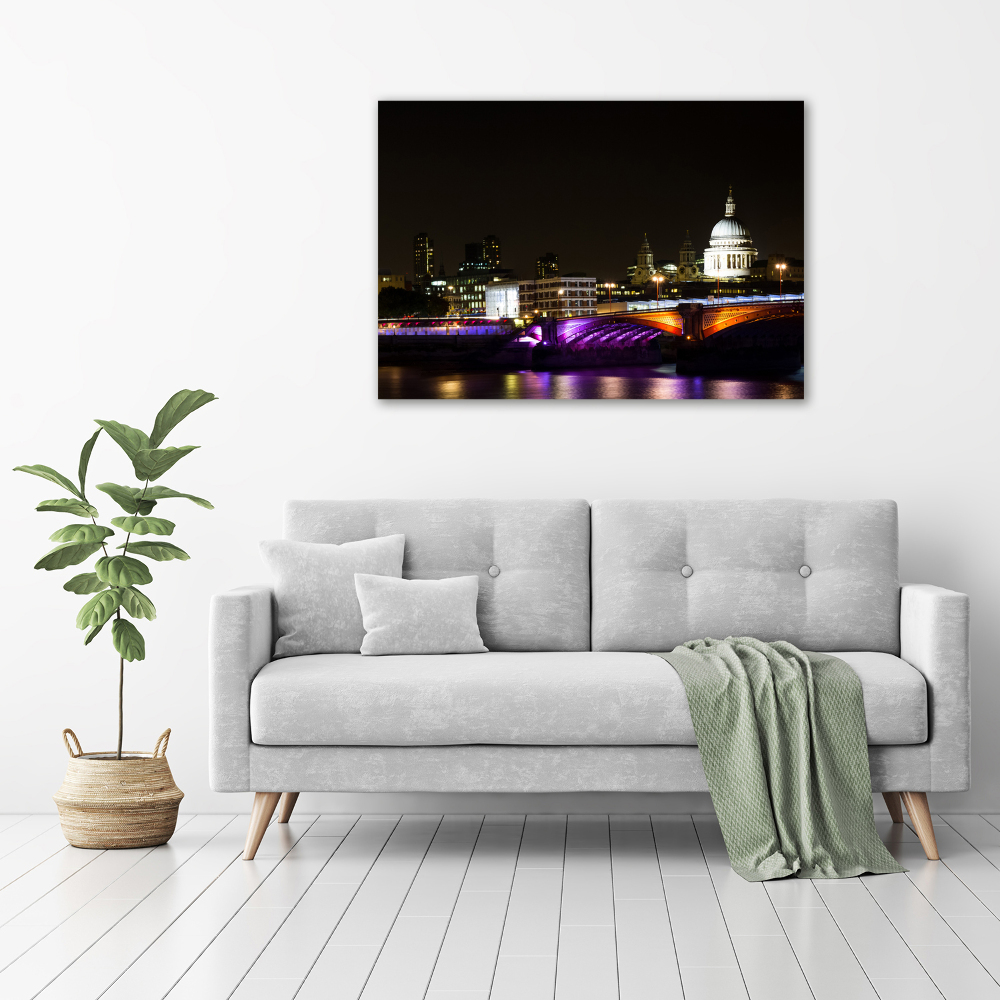 Foto obraz canvas Most nocą