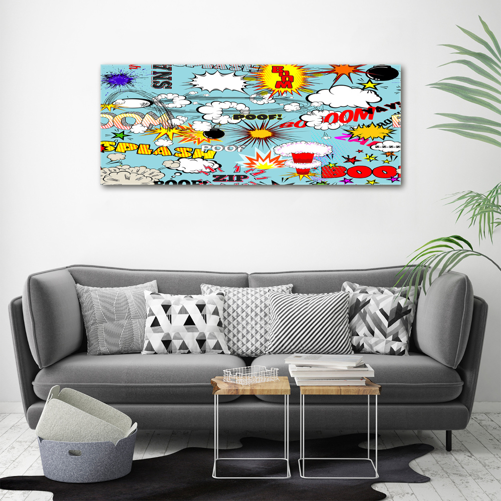 Duży foto obraz na ścianę canvas Komiks
