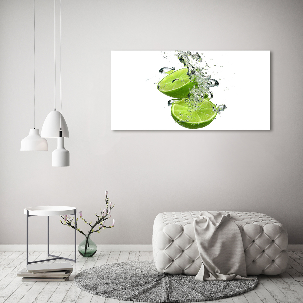 Foto obraz na płótnie Limonka pod wodą