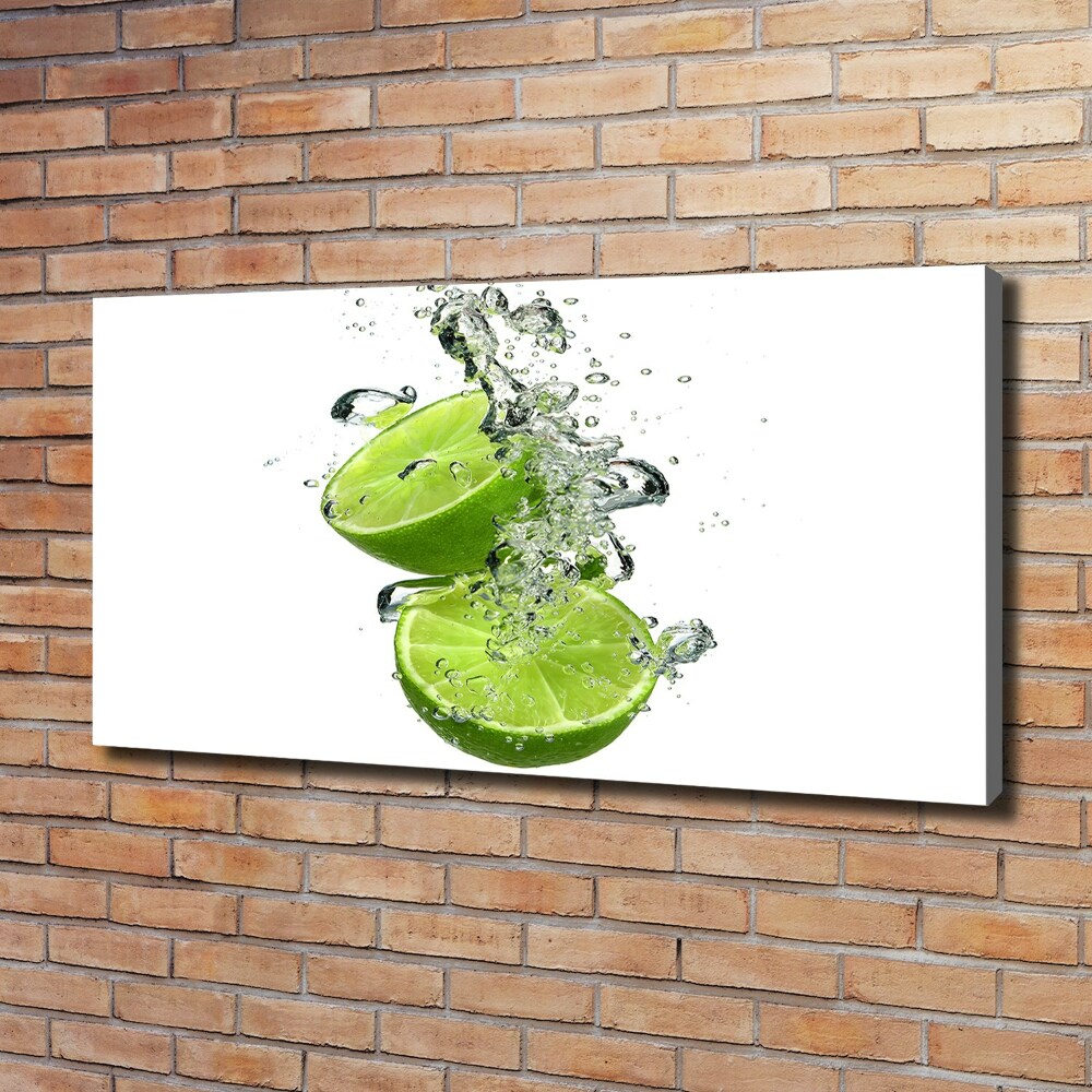 Foto obraz na płótnie Limonka pod wodą