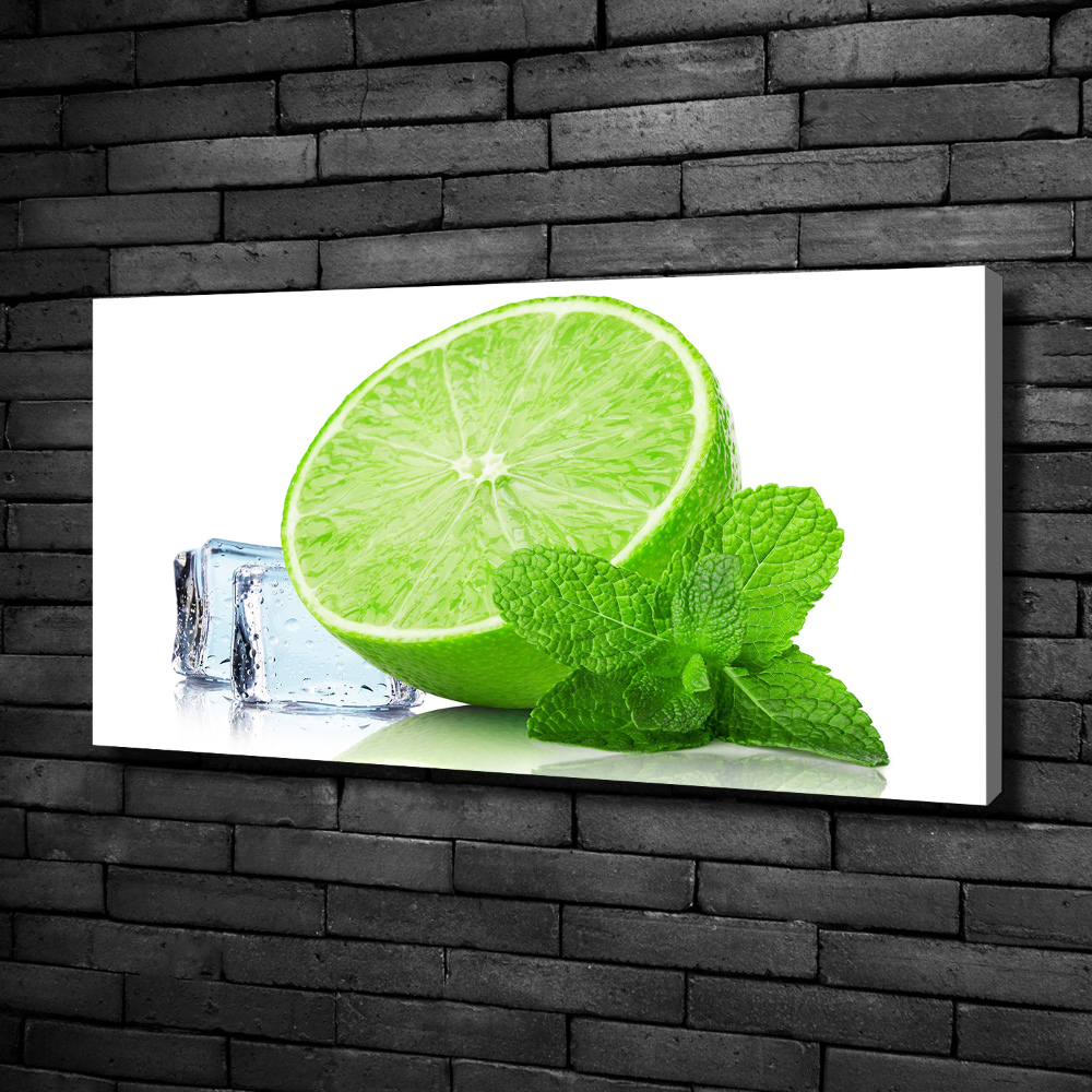 Foto obraz na płótnie Limonka z lodem