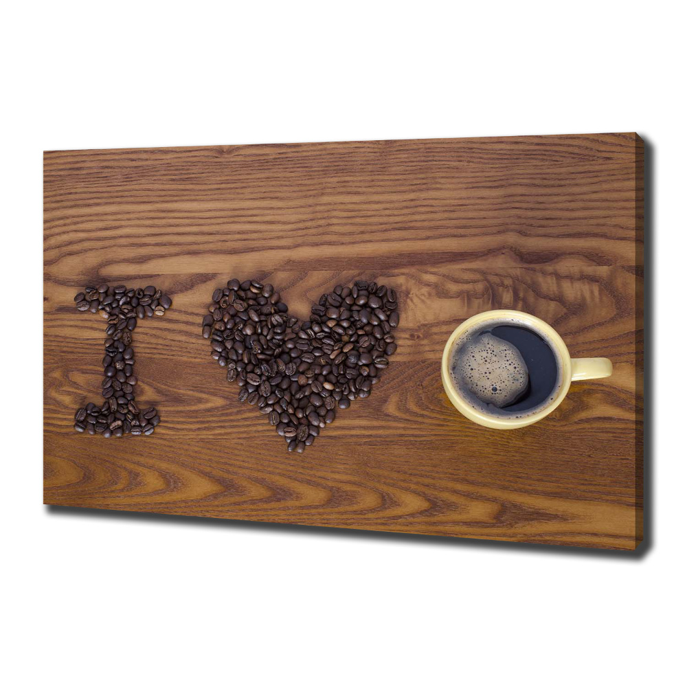Foto obraz na płótnie I love coffee