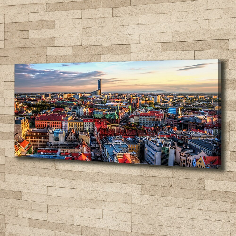 Foto obraz na płótnie Panorama Wrocławia