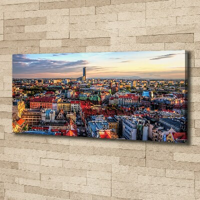Foto obraz na płótnie Panorama Wrocławia