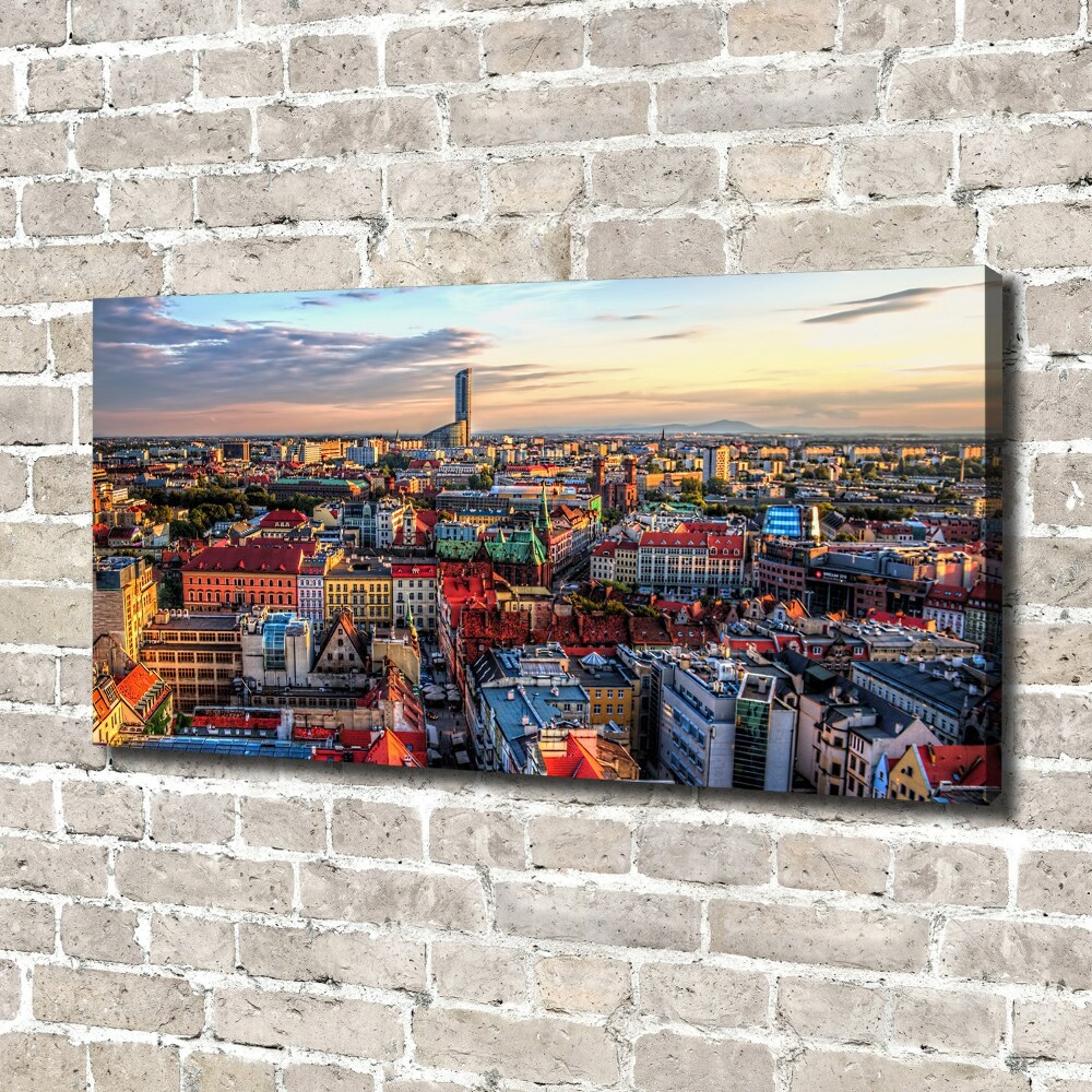 Foto obraz na płótnie Panorama Wrocławia