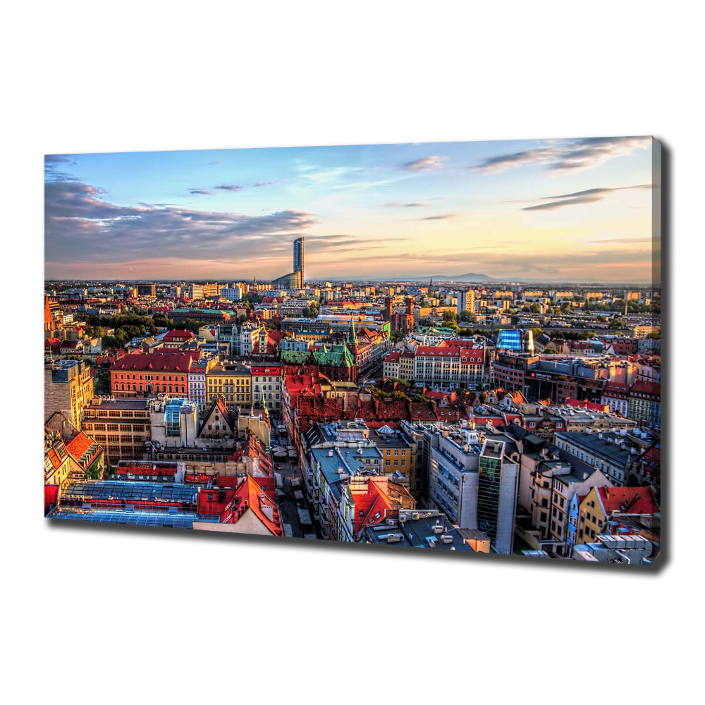 Foto obraz na płótnie Panorama Wrocławia