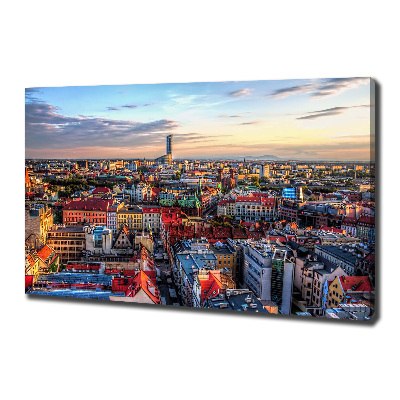 Foto obraz na płótnie Panorama Wrocławia