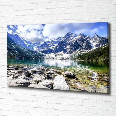 Foto obraz na płótnie Morskie oko Tatry