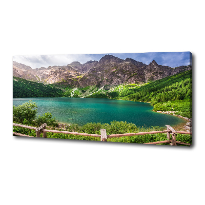 Foto obraz na płótnie Morskie oko Tatry