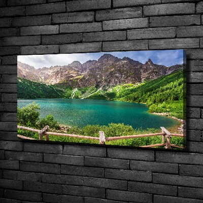 Foto obraz na płótnie Morskie oko Tatry
