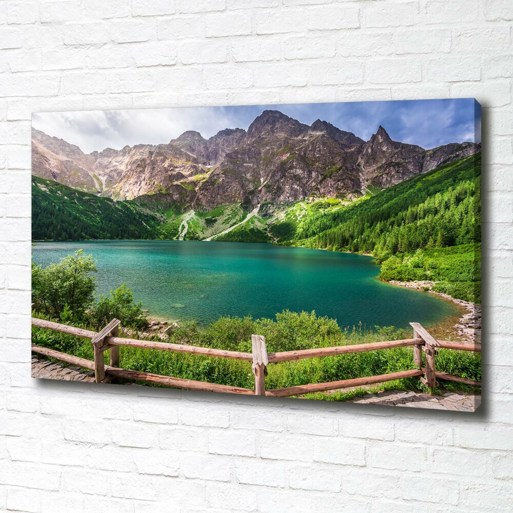 Foto obraz na płótnie Morskie oko Tatry