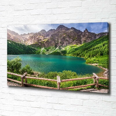 Foto obraz na płótnie Morskie oko Tatry
