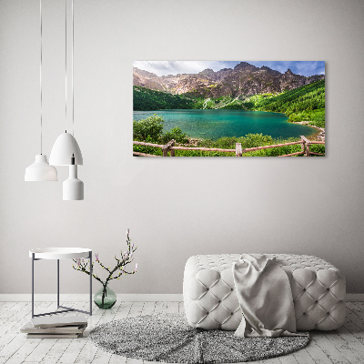 Foto obraz na płótnie Morskie oko Tatry
