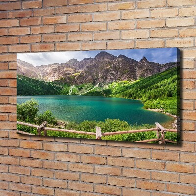 Foto obraz na płótnie Morskie oko Tatry