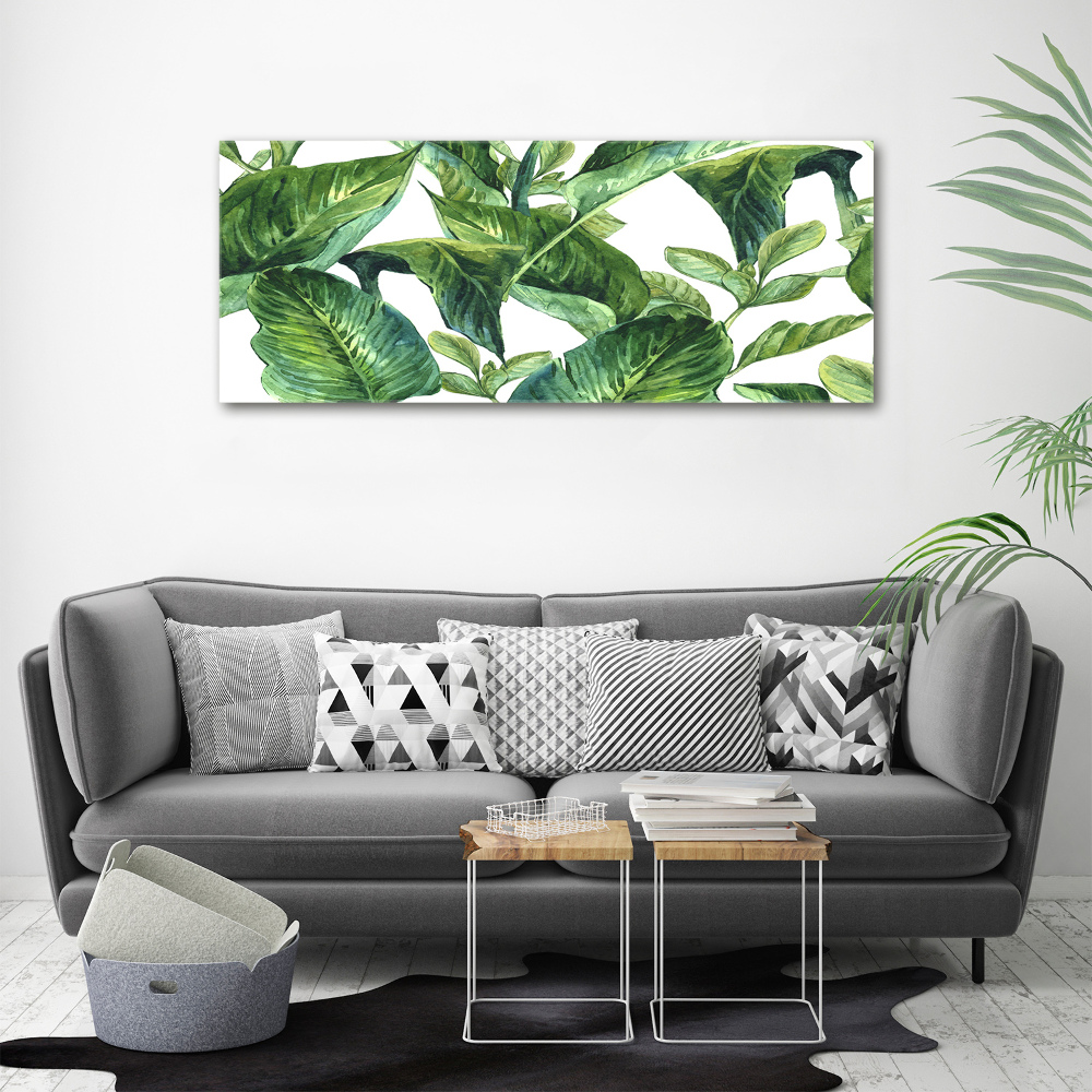 Duży foto obraz na ścianę canvas Liście