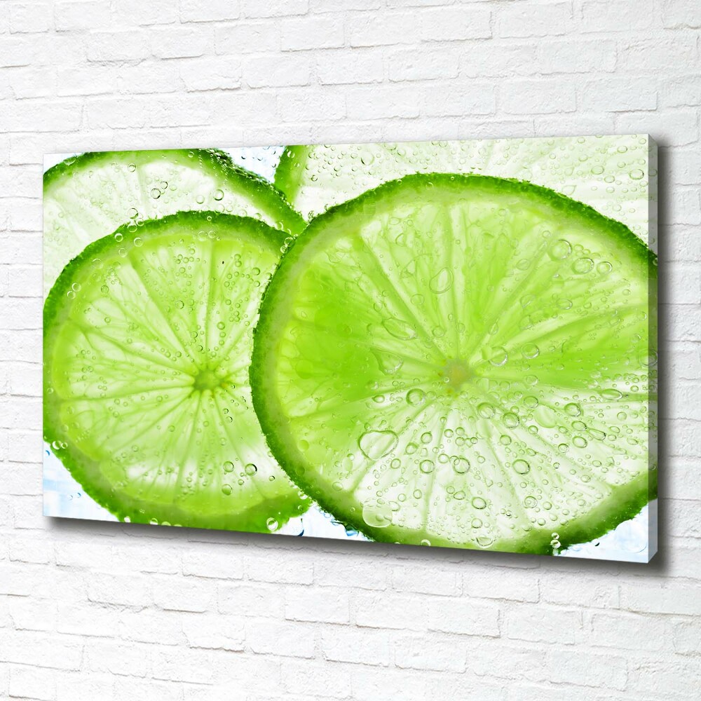 Foto obraz na płótnie Limonki pod wodą