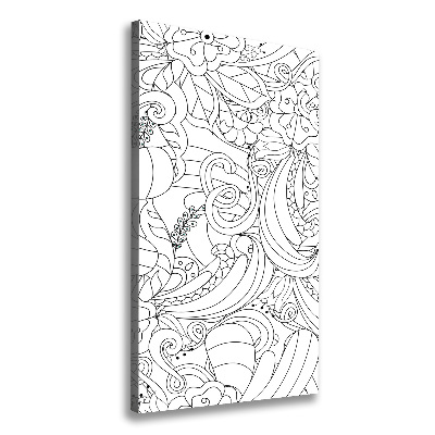 Foto obraz na płótnie pionowy Tło Zentangle