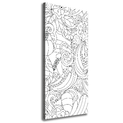 Foto obraz na płótnie pionowy Tło Zentangle