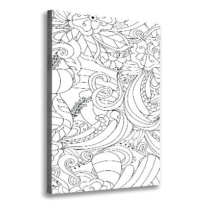 Foto obraz na płótnie pionowy Tło Zentangle