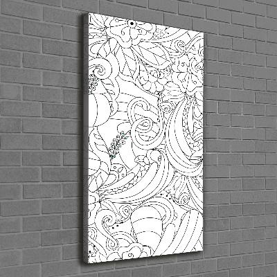 Foto obraz na płótnie pionowy Tło Zentangle