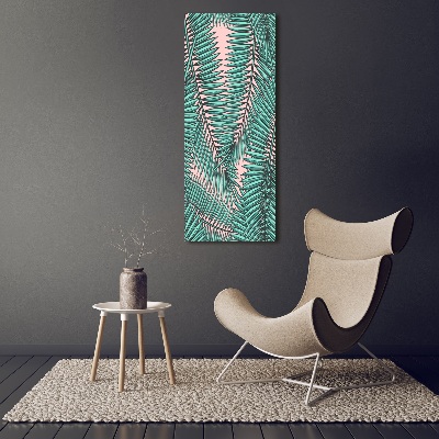 Foto obraz canvas pionowy Liście palmy
