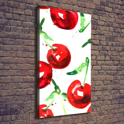 Nowoczesny fotoobraz canvas na ramie pionowy Wiśnie