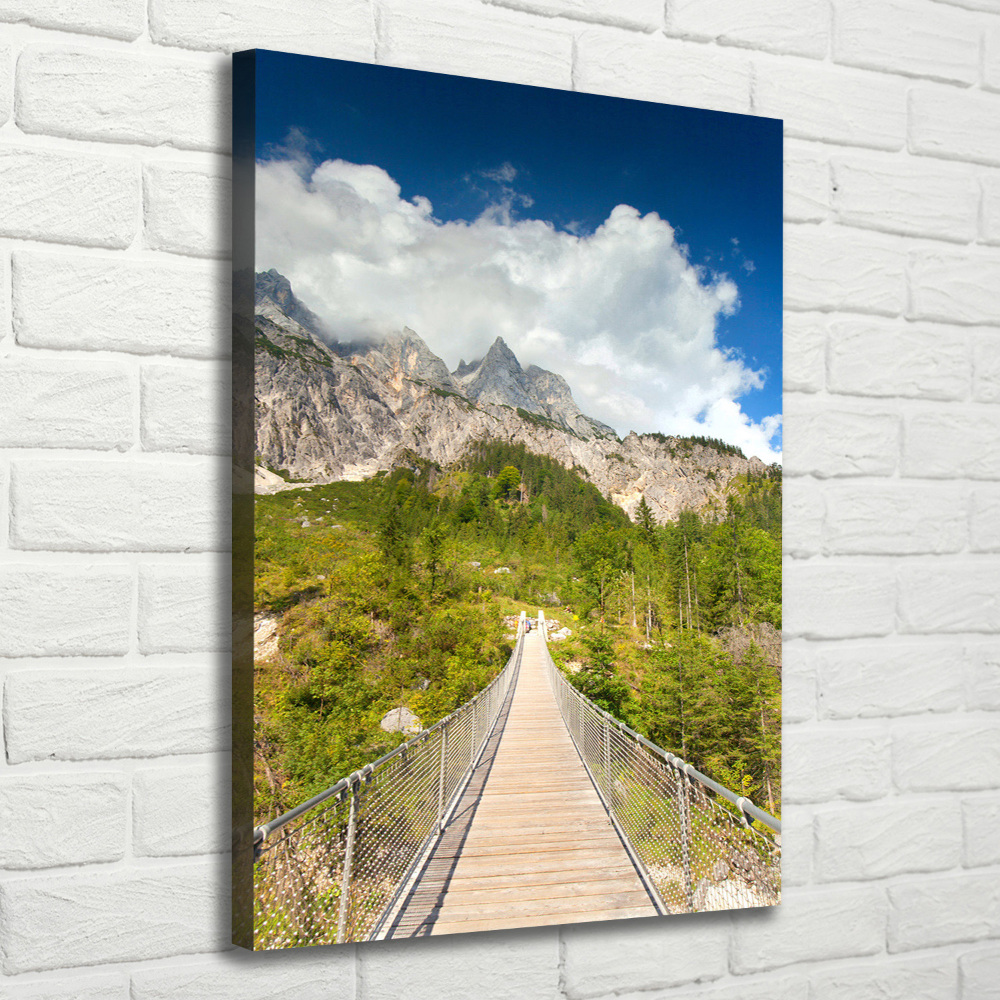 Foto obraz canvas pionowy Most wiszący