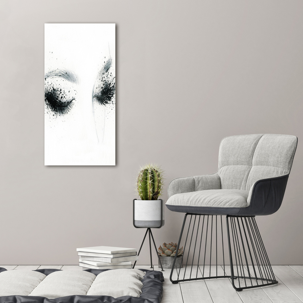 Nowoczesny obraz canvas na ramie pionowy Makijaż