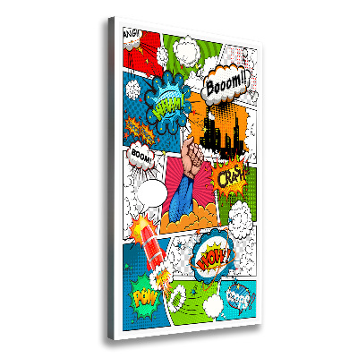 Nowoczesny fotoobraz canvas na ramie pionowy Komiks