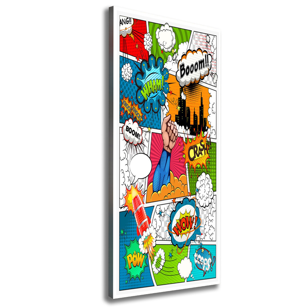 Nowoczesny fotoobraz canvas na ramie pionowy Komiks