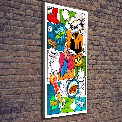 Nowoczesny fotoobraz canvas na ramie pionowy Komiks