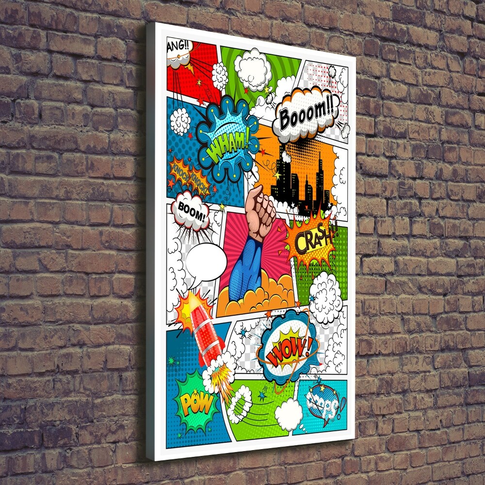 Nowoczesny fotoobraz canvas na ramie pionowy Komiks