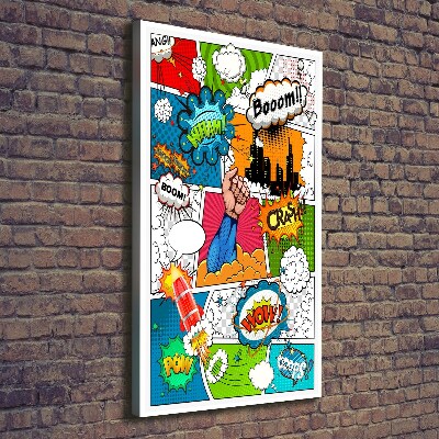 Nowoczesny fotoobraz canvas na ramie pionowy Komiks