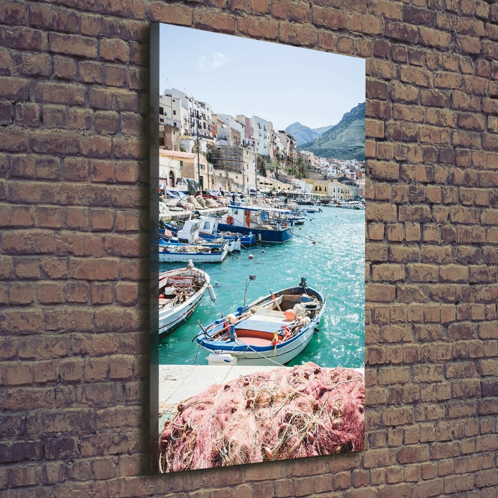 Nowoczesny obraz canvas na ramie pionowy Sycylia