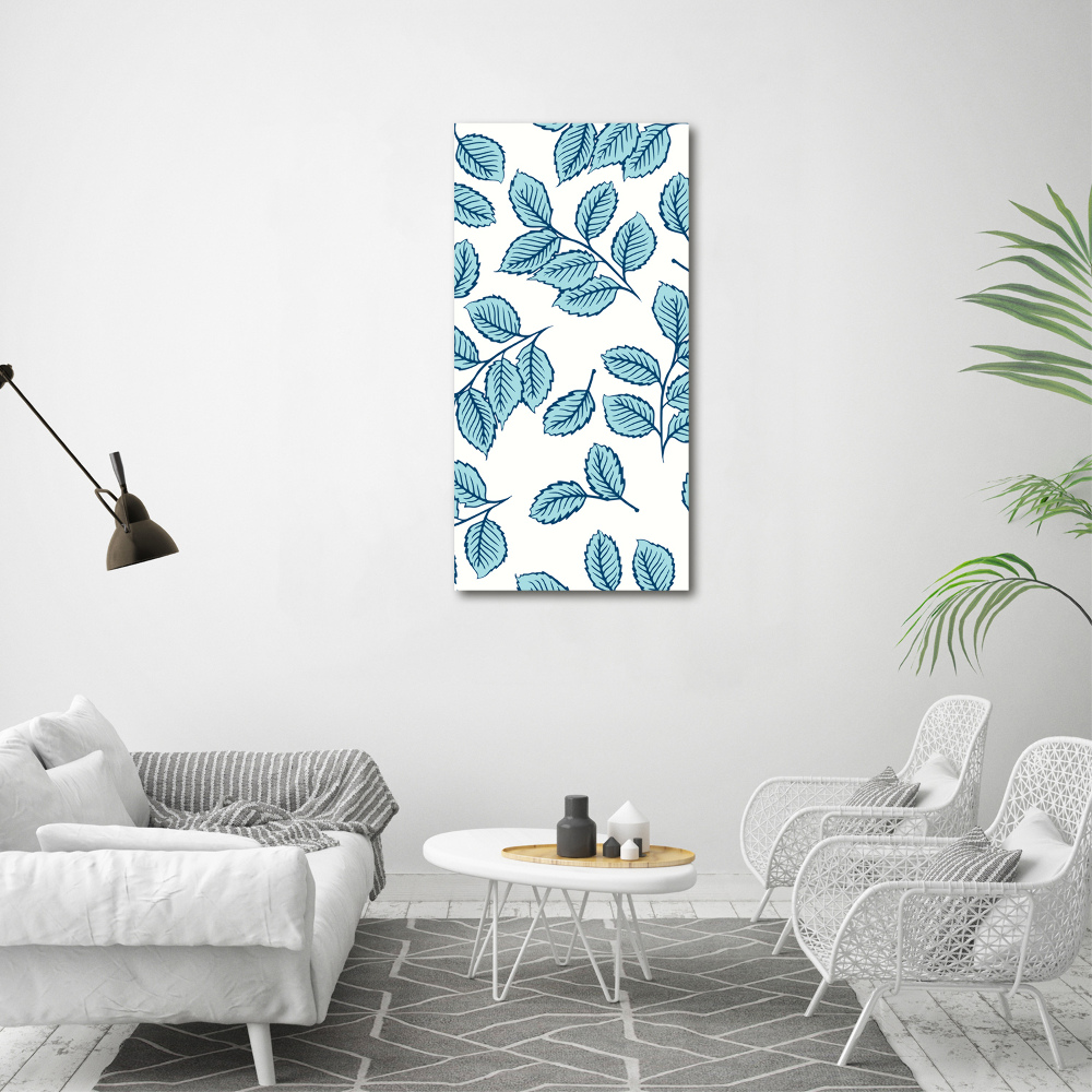 Nowoczesny fotoobraz canvas na ramie pionowy Listki