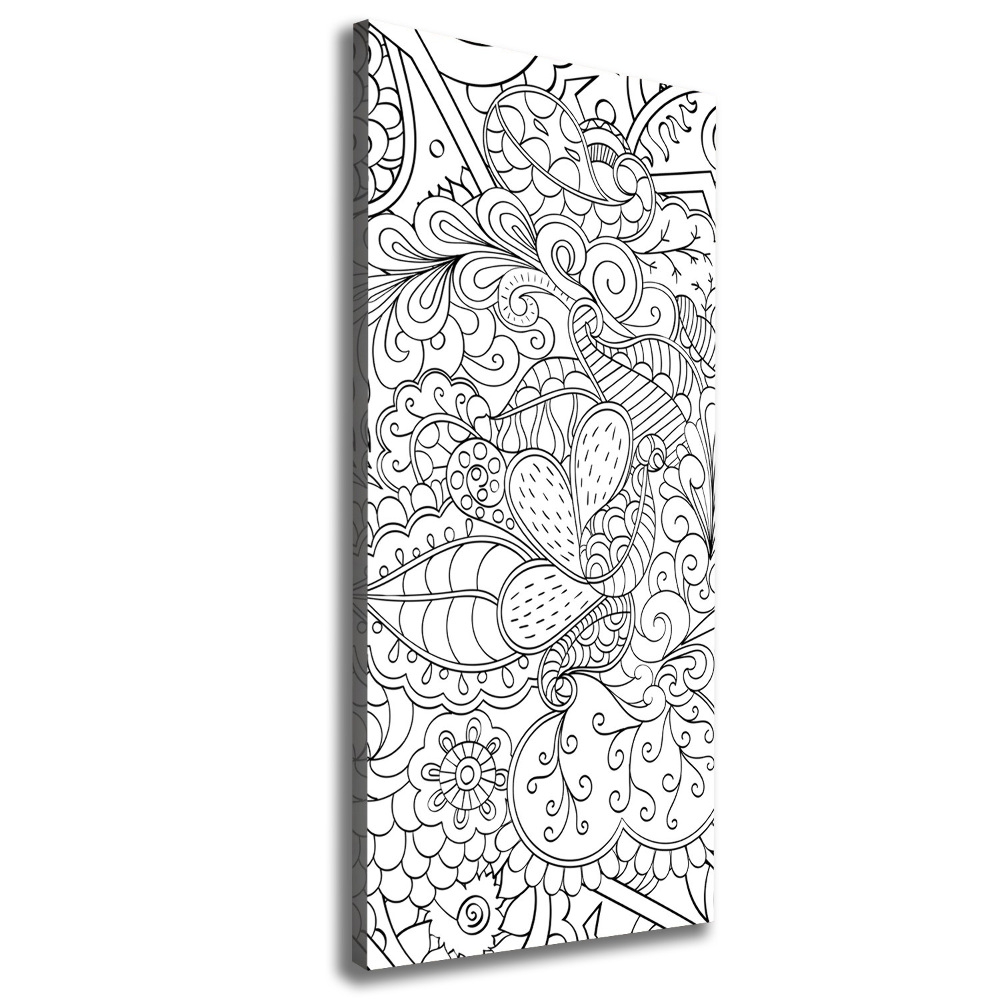 Foto obraz na płótnie pionowy Tło Zentangle