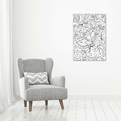 Foto obraz na płótnie pionowy Tło Zentangle