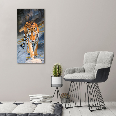 Nowoczesny fotoobraz canvas na ramie pionowy Tygrys