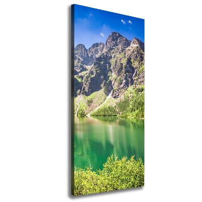 Foto obraz na płótnie pionowy Morskie oko Tatry