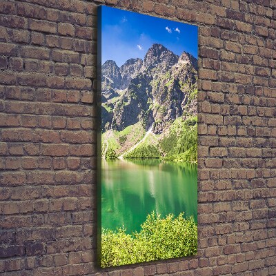 Foto obraz na płótnie pionowy Morskie oko Tatry