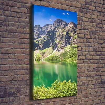 Foto obraz na płótnie pionowy Morskie oko Tatry