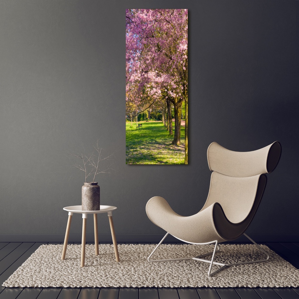 Foto obraz canvas pionowy Drzewa wiśni