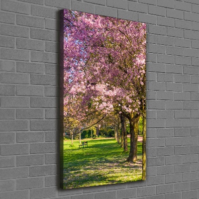 Foto obraz canvas pionowy Drzewa wiśni